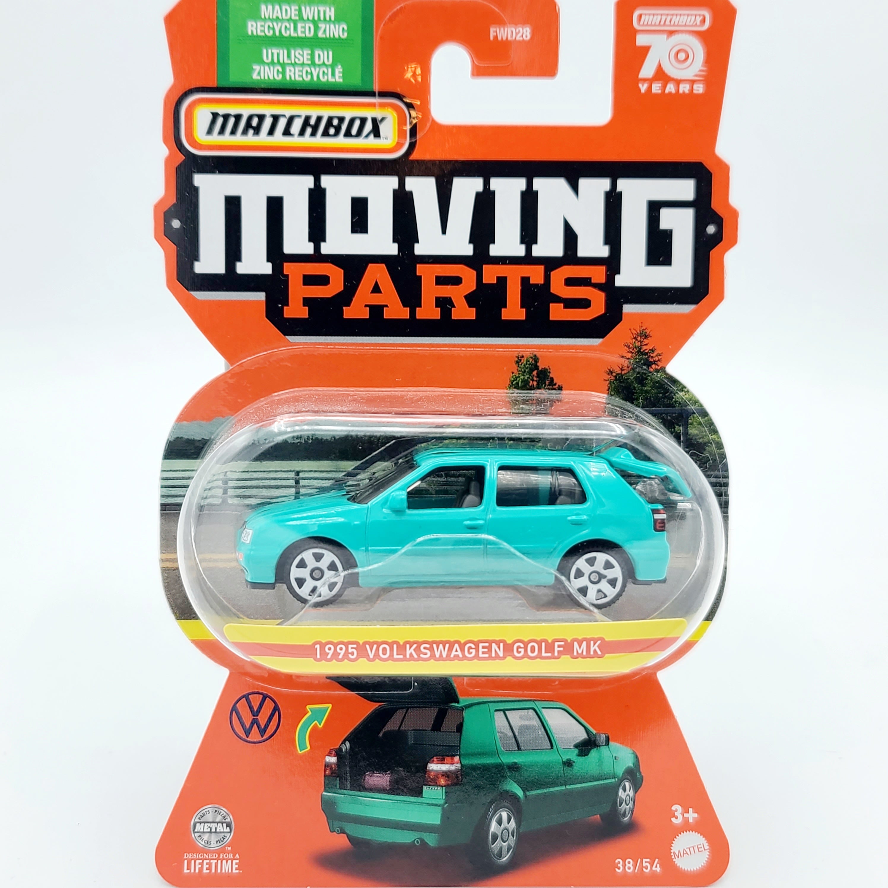 Matchbox '95 Volkswagen Golf MK (2023 Moving Parts)